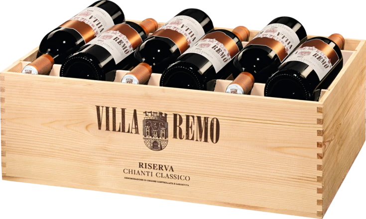 Villa Remo Chianti Classico Riserva Chianti Classico DOCG Riserva, Trälåda Med 12 Fl.