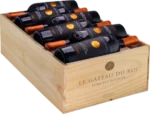 Lübecker Rotspon Le Gâteau Du Roi Coteaux D' Ensérune IGP, Trälåda Med 12 Flaskor
